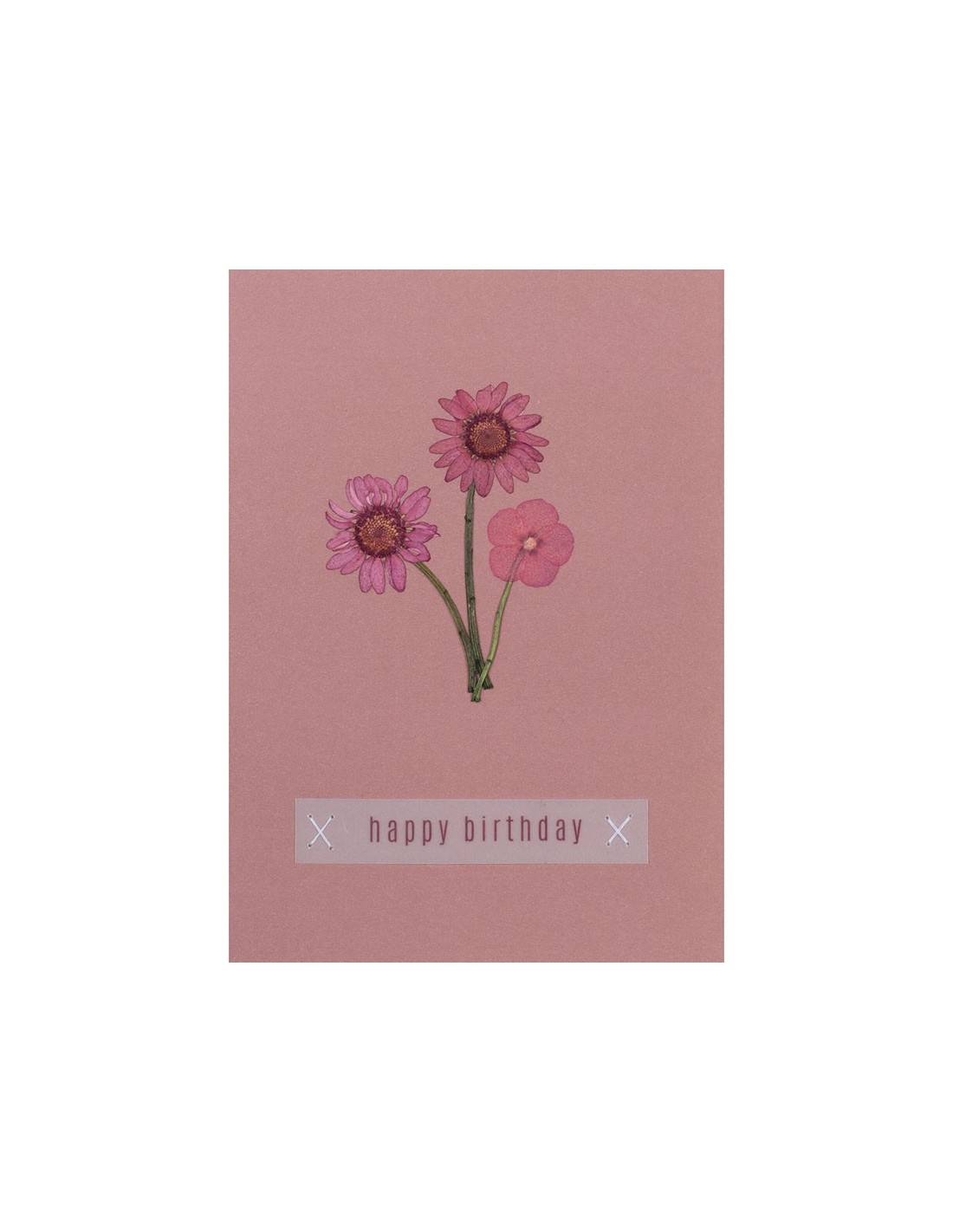 Blumengruß Glückwunschkarte Happy Birthday