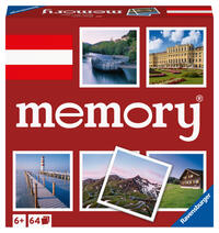 Ravensburger memory® Österreich - 20884 - der Spieleklassiker mit Bildern aus Österreich, Merkspiel für 2 - 8 Spieler ab 6 Jahren